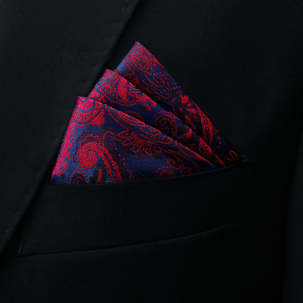 New Style Handkerchief Hot Sale Black Suit Accessories Solid Kerchief Men Wedding Party Birthday Gift Pocket Square Paisley
