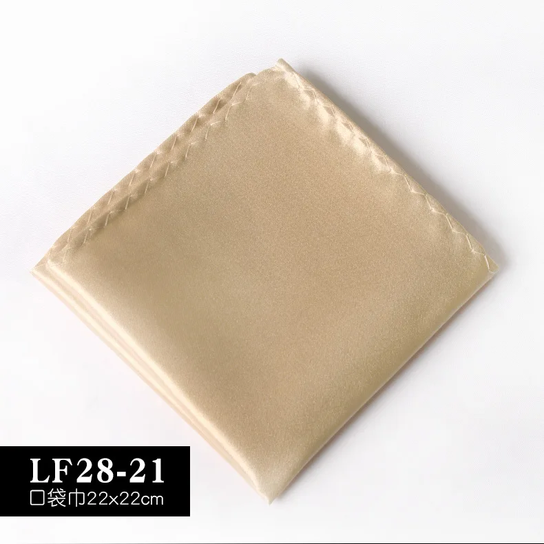 Satin Handkerchief For Men Candy Color Mens Suits Pocket Square Business Chest Towel Hanky Suit Napkin Solid Blue Red Hankies