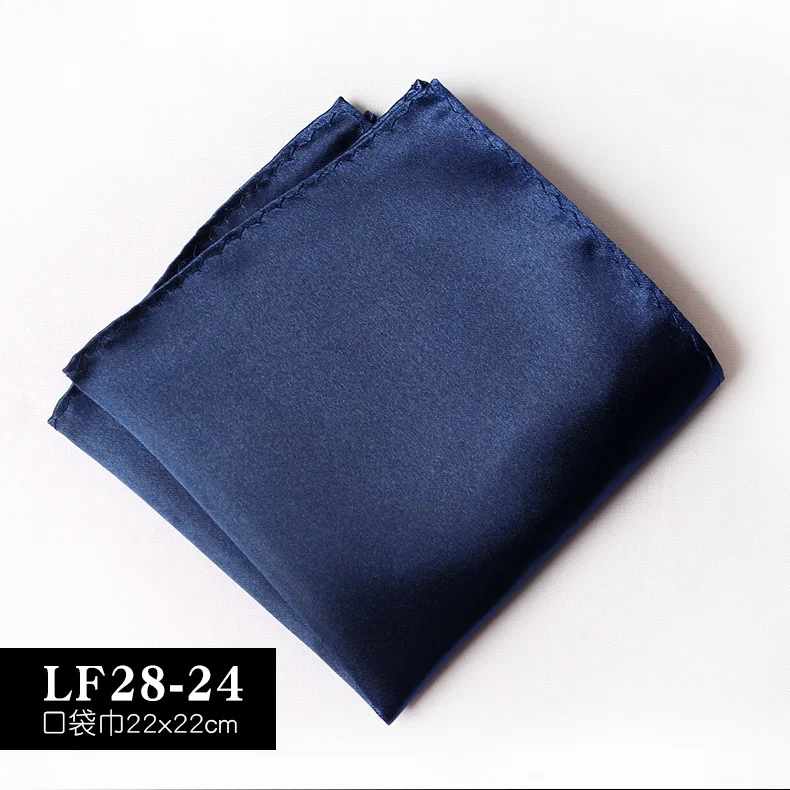 Satin Handkerchief For Men Candy Color Mens Suits Pocket Square Business Chest Towel Hanky Suit Napkin Solid Blue Red Hankies