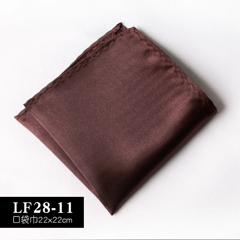 Satin Handkerchief For Men Candy Color Mens Suits Pocket Square Business Chest Towel Hanky Suit Napkin Solid Blue Red Hankies