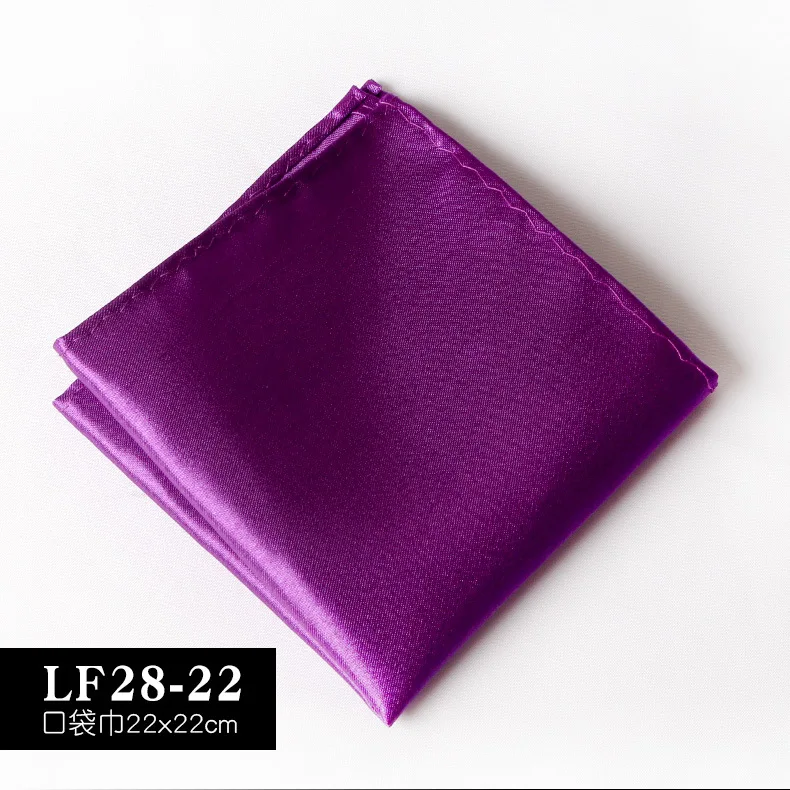 Satin Handkerchief For Men Candy Color Mens Suits Pocket Square Business Chest Towel Hanky Suit Napkin Solid Blue Red Hankies