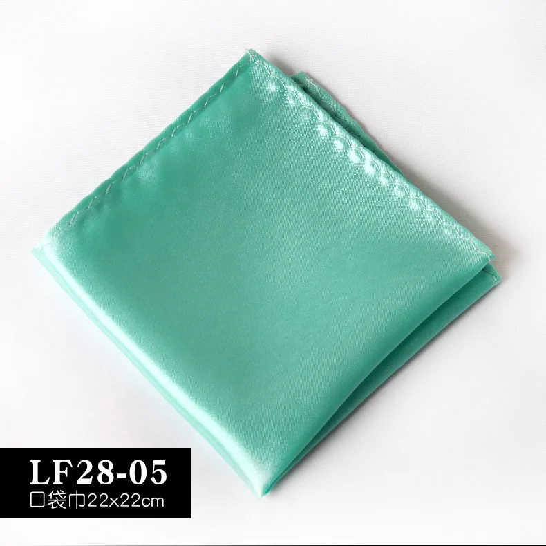 Satin Handkerchief For Men Candy Color Mens Suits Pocket Square Business Chest Towel Hanky Suit Napkin Solid Blue Red Hankies