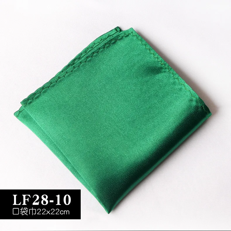 Satin Handkerchief For Men Candy Color Mens Suits Pocket Square Business Chest Towel Hanky Suit Napkin Solid Blue Red Hankies