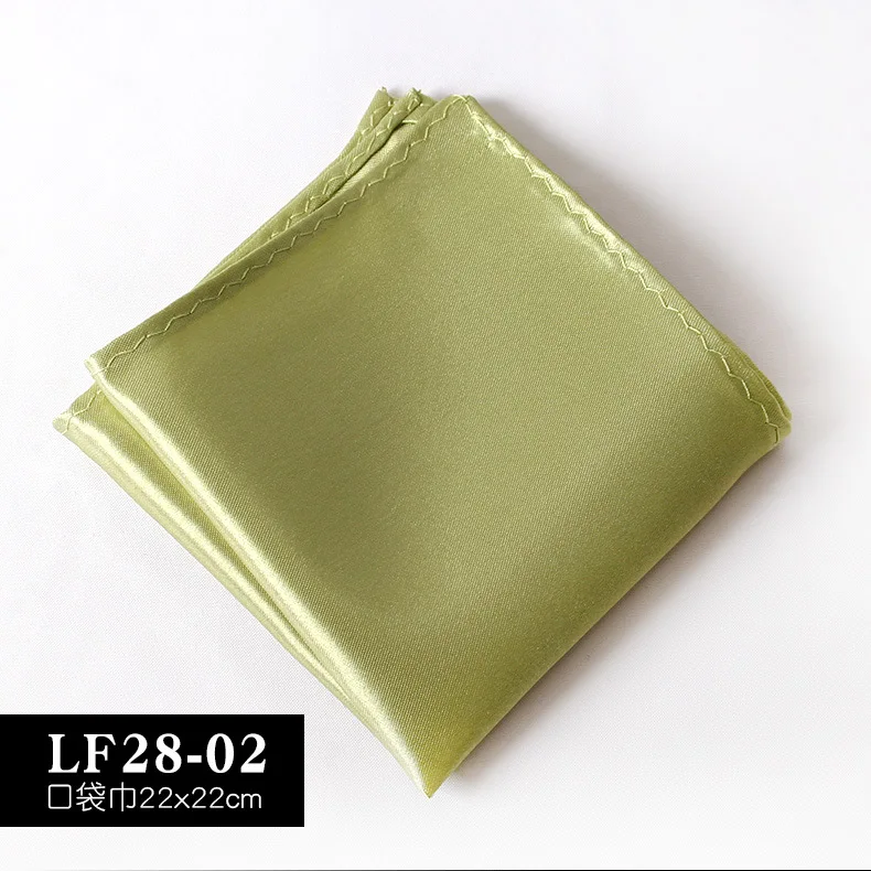 Satin Handkerchief For Men Candy Color Mens Suits Pocket Square Business Chest Towel Hanky Suit Napkin Solid Blue Red Hankies