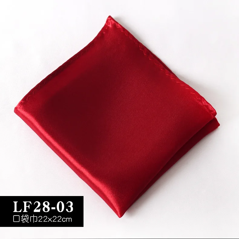 Satin Handkerchief For Men Candy Color Mens Suits Pocket Square Business Chest Towel Hanky Suit Napkin Solid Blue Red Hankies
