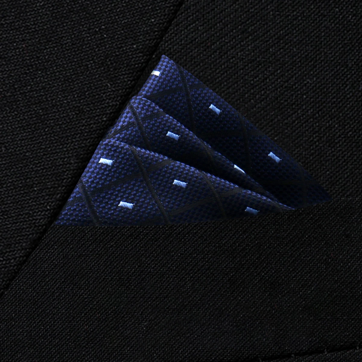 Pocket Square Silk High Grade New Style Handkerchief Men Black Suit Accessories Solid Men Handker Many Color Newest Fit Pockets
