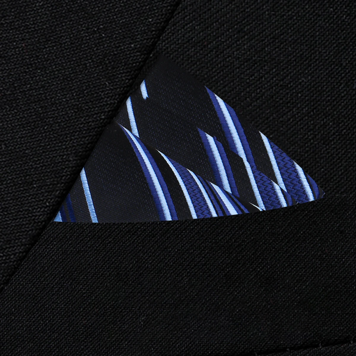 Pocket Square Silk High Grade New Style Handkerchief Men Black Suit Accessories Solid Men Handker Many Color Newest Fit Pockets
