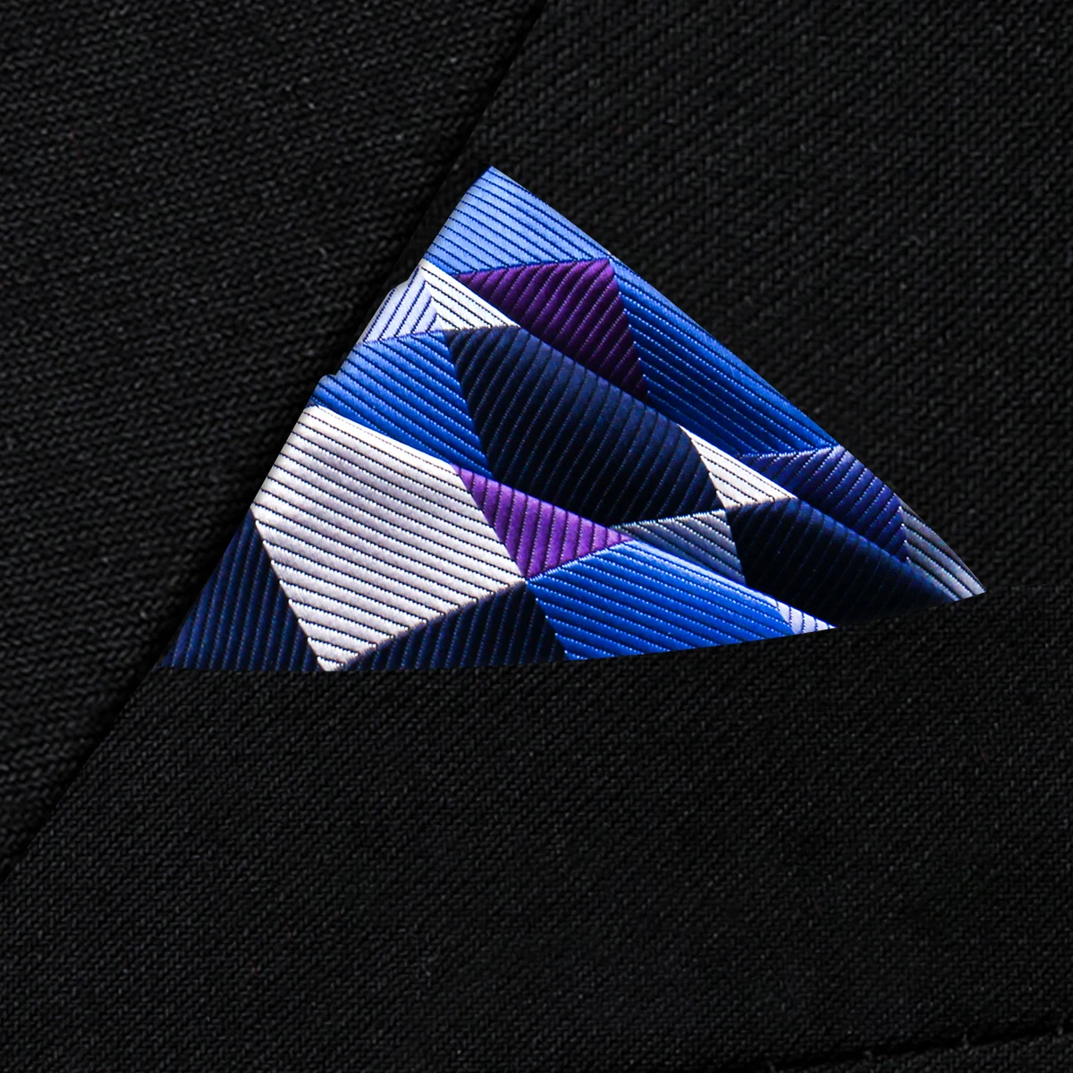 Pocket Square Silk High Grade New Style Handkerchief Men Black Suit Accessories Solid Men Handker Many Color Newest Fit Pockets