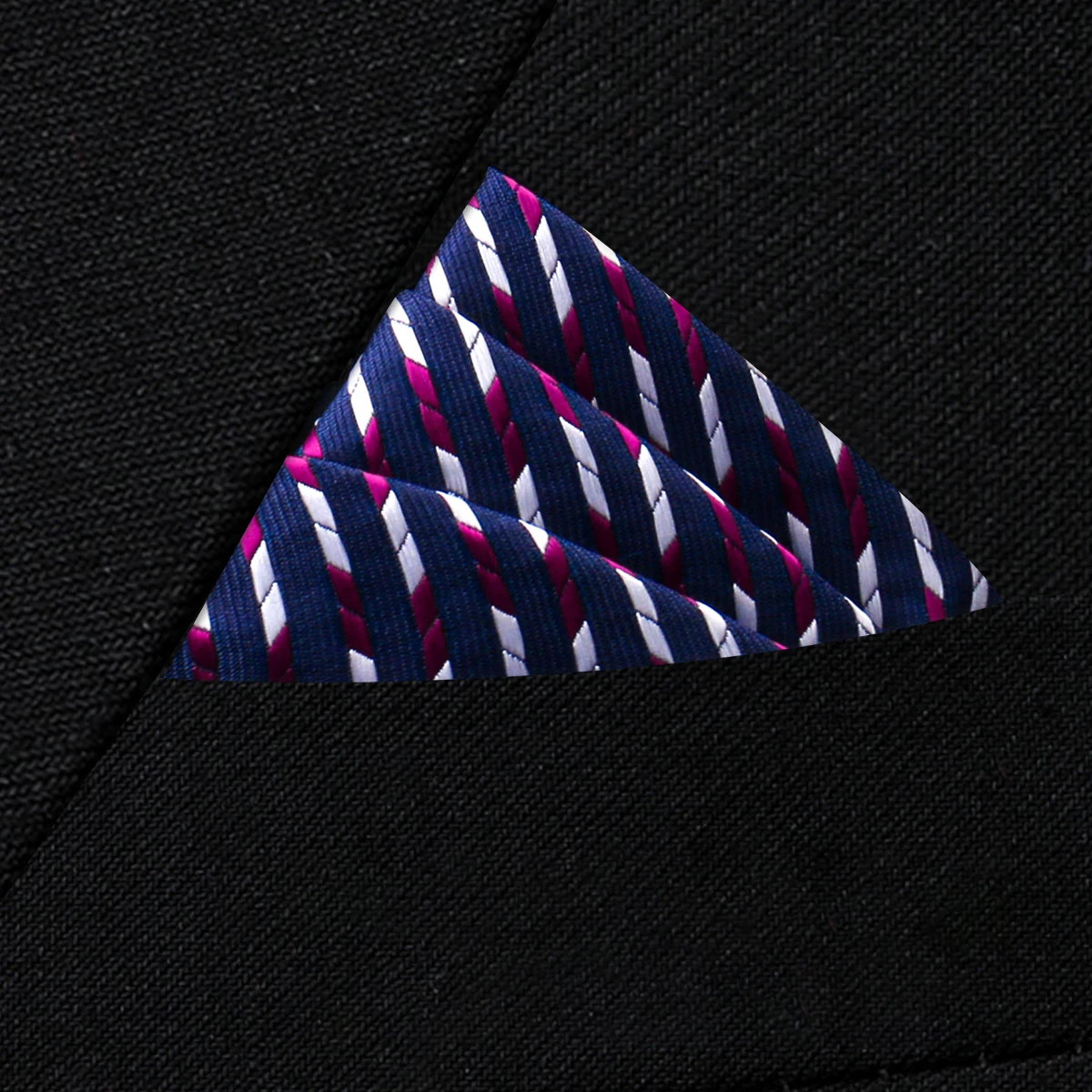 Pocket Square Silk High Grade New Style Handkerchief Men Black Suit Accessories Solid Men Handker Many Color Newest Fit Pockets