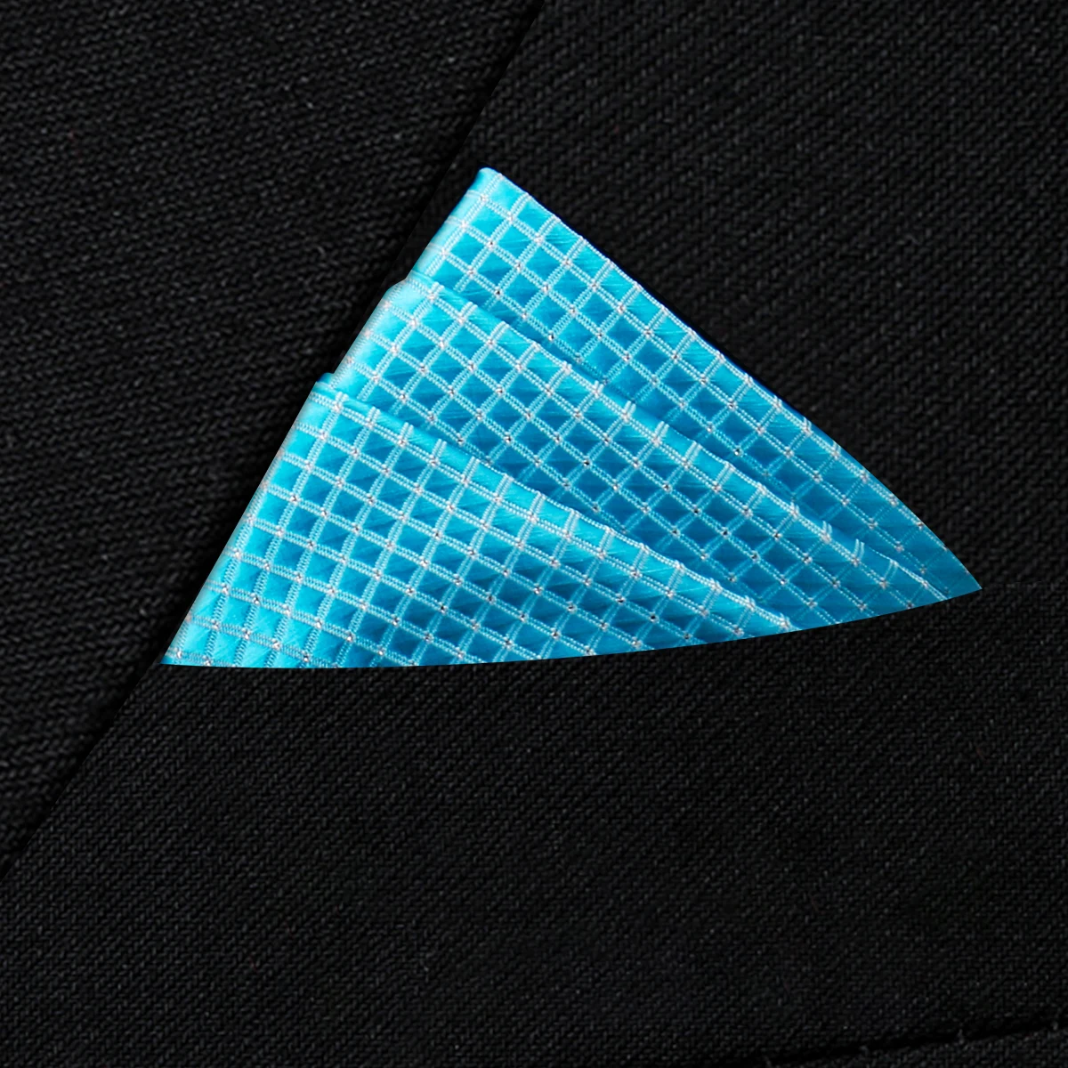 Pocket Square Silk High Grade New Style Handkerchief Men Black Suit Accessories Solid Men Handker Many Color Newest Fit Pockets