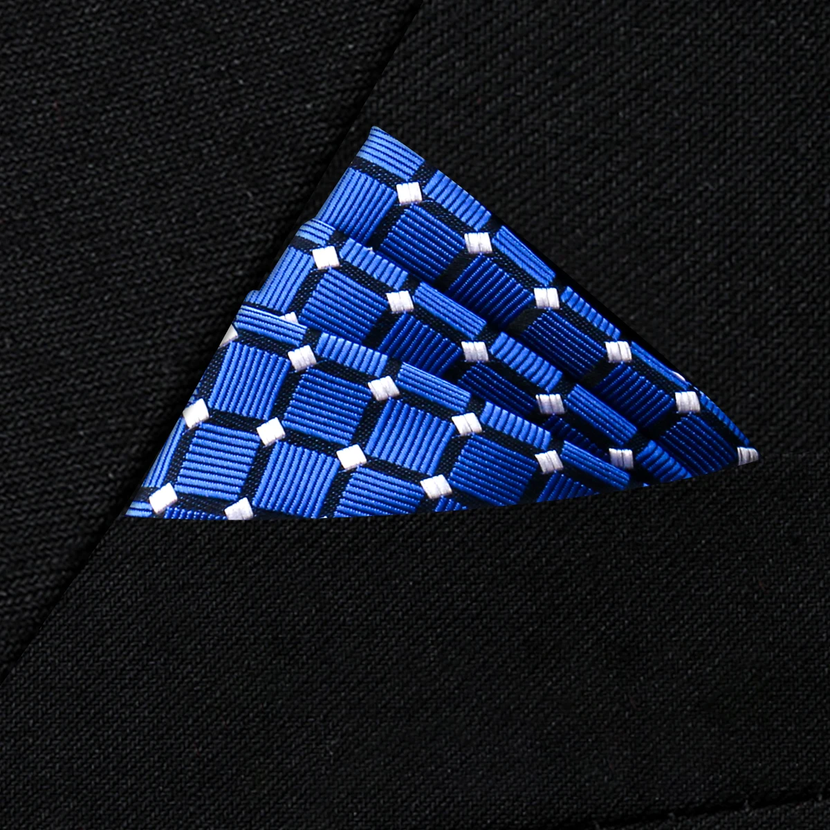 Pocket Square Silk High Grade New Style Handkerchief Men Black Suit Accessories Solid Men Handker Many Color Newest Fit Pockets