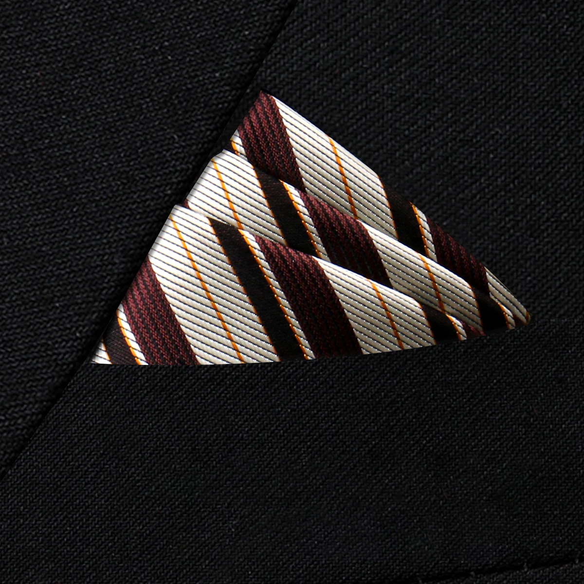Pocket Square Silk High Grade New Style Handkerchief Men Black Suit Accessories Solid Men Handker Many Color Newest Fit Pockets