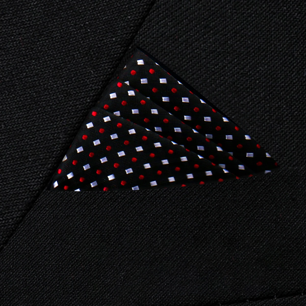 Pocket Square Silk High Grade New Style Handkerchief Men Black Suit Accessories Solid Men Handker Many Color Newest Fit Pockets