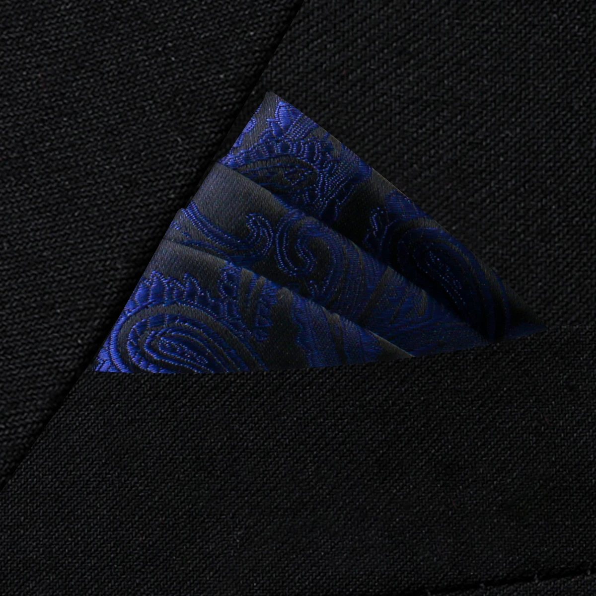 Pocket Square Silk High Grade New Style Handkerchief Men Black Suit Accessories Solid Men Handker Many Color Newest Fit Pockets