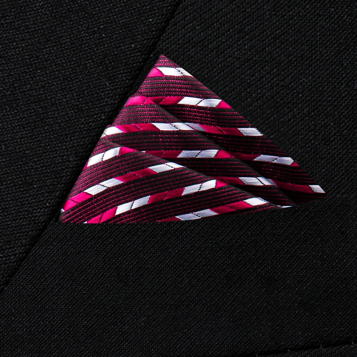 Pocket Square Silk High Grade New Style Handkerchief Men Black Suit Accessories Solid Men Handker Many Color Newest Fit Pockets
