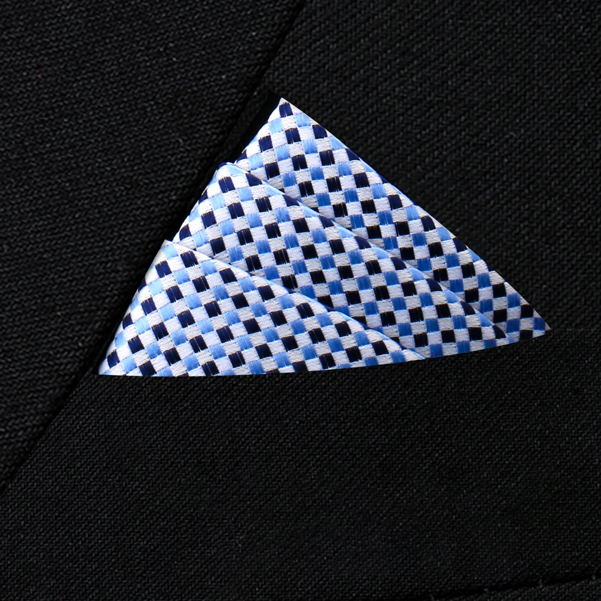 Pocket Square Silk High Grade New Style Handkerchief Men Black Suit Accessories Solid Men Handker Many Color Newest Fit Pockets