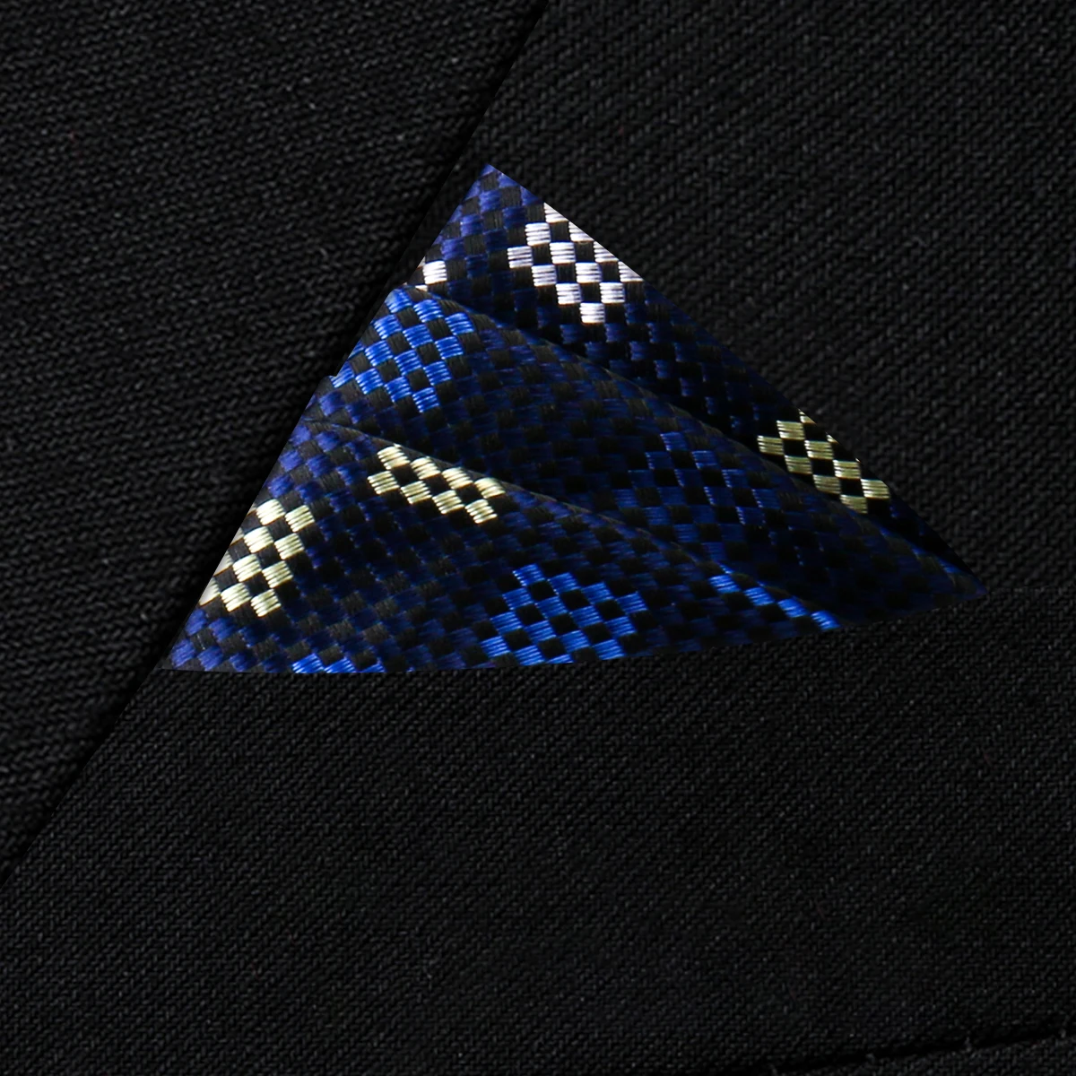 Pocket Square Silk High Grade New Style Handkerchief Men Black Suit Accessories Solid Men Handker Many Color Newest Fit Pockets