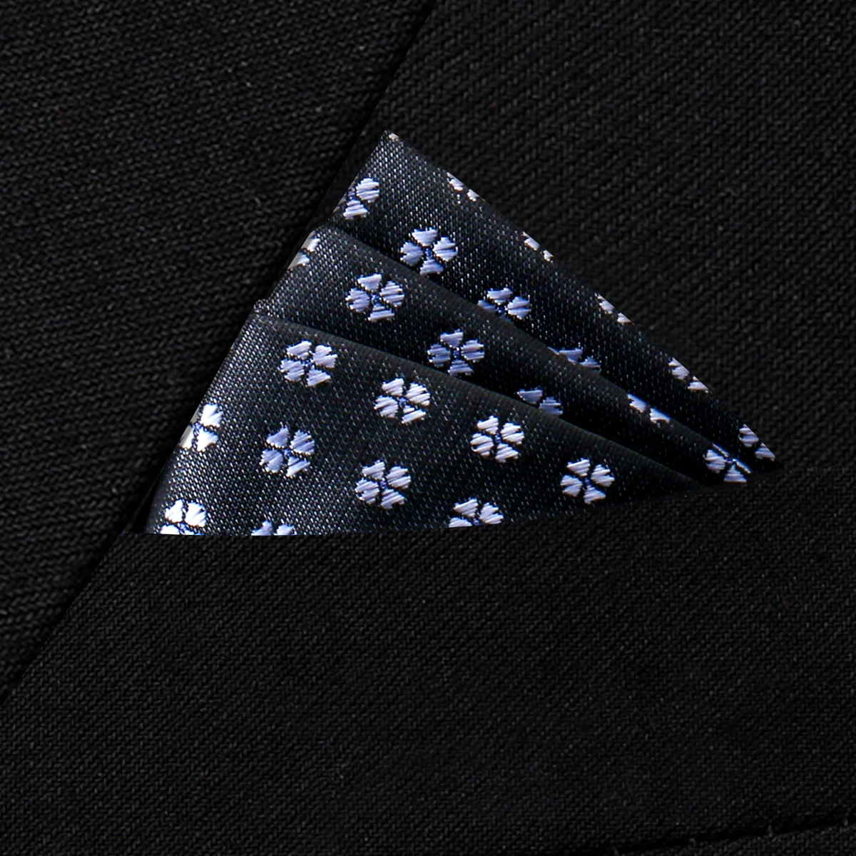 Pocket Square Silk High Grade New Style Handkerchief Men Black Suit Accessories Solid Men Handker Many Color Newest Fit Pockets