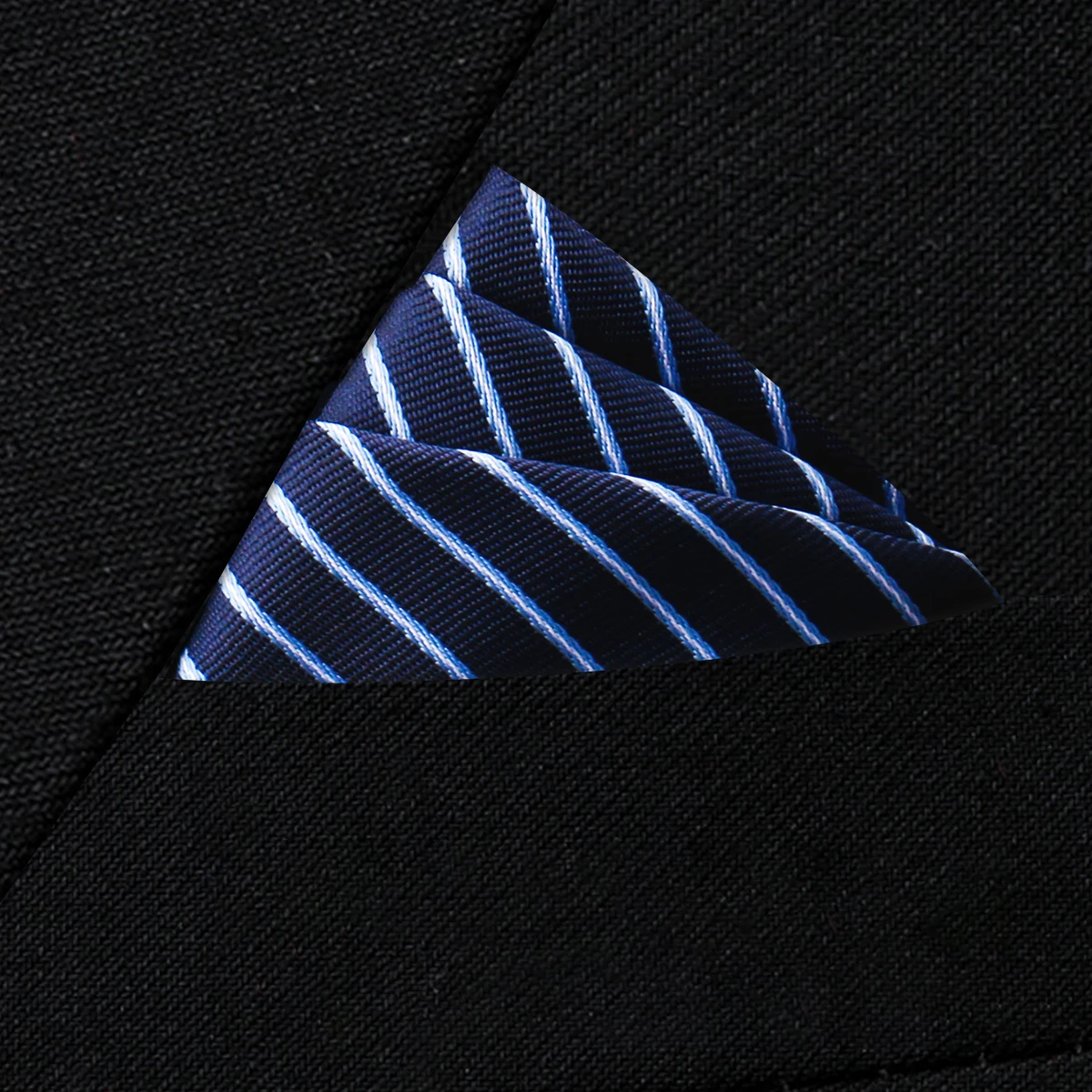 Pocket Square Silk High Grade New Style Handkerchief Men Black Suit Accessories Solid Men Handker Many Color Newest Fit Pockets