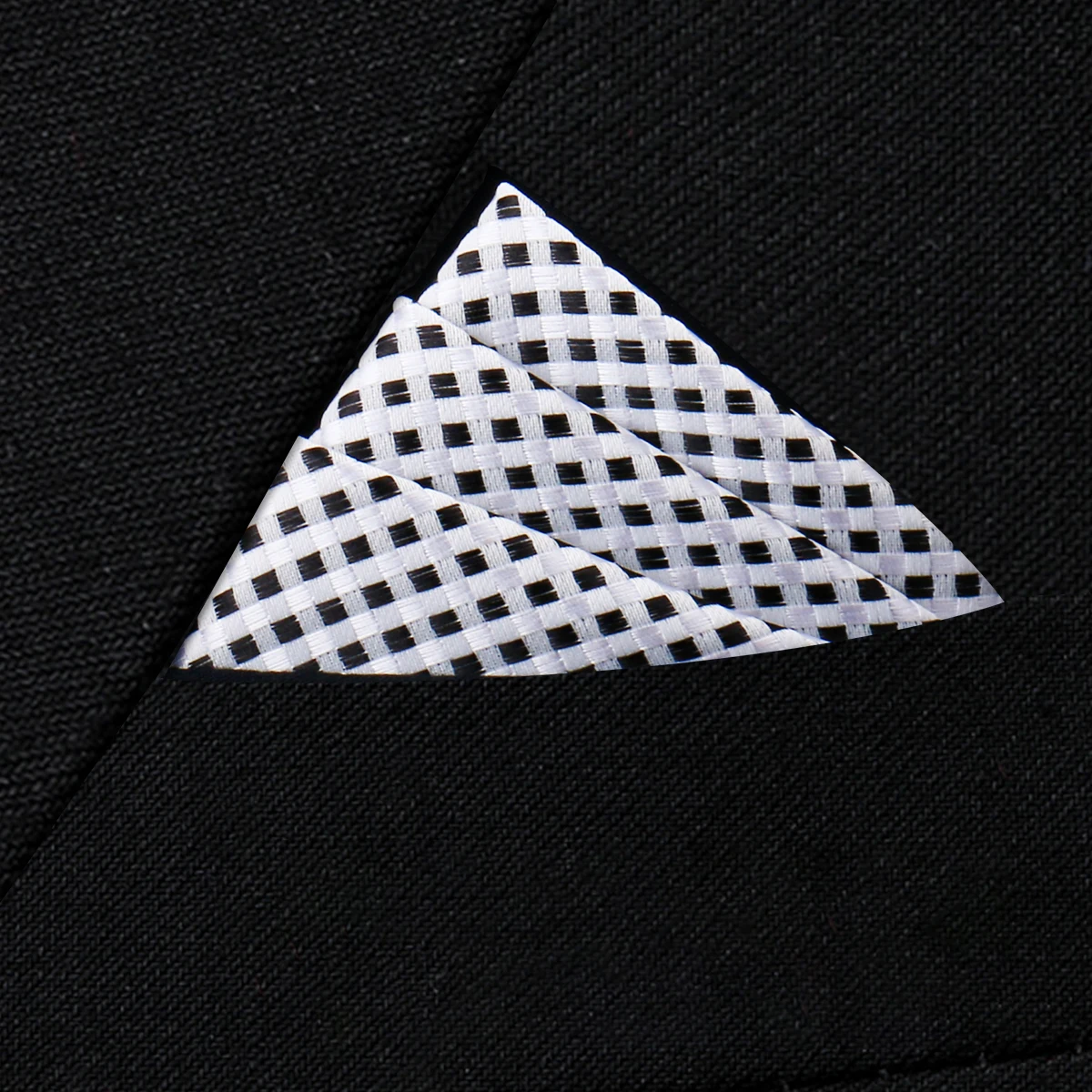 Pocket Square Silk High Grade New Style Handkerchief Men Black Suit Accessories Solid Men Handker Many Color Newest Fit Pockets