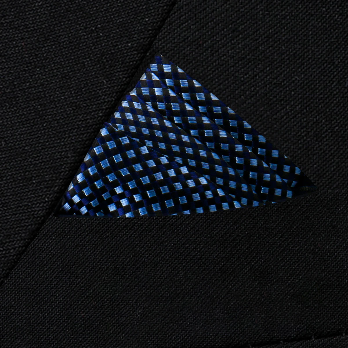 Pocket Square Silk High Grade New Style Handkerchief Men Black Suit Accessories Solid Men Handker Many Color Newest Fit Pockets