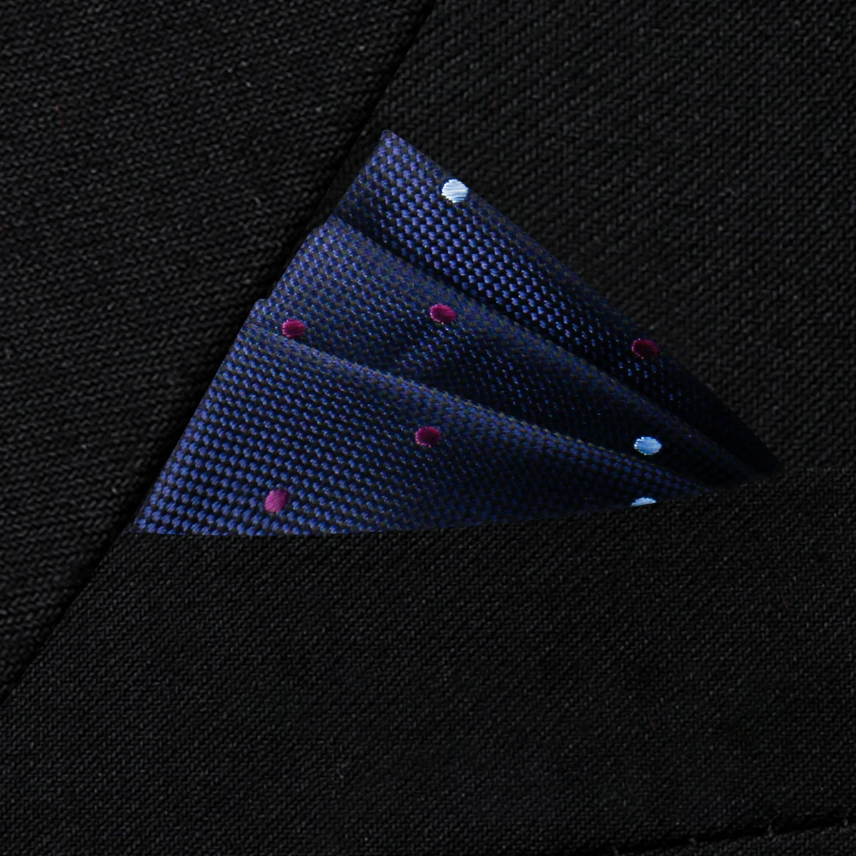 Pocket Square Silk High Grade New Style Handkerchief Men Black Suit Accessories Solid Men Handker Many Color Newest Fit Pockets