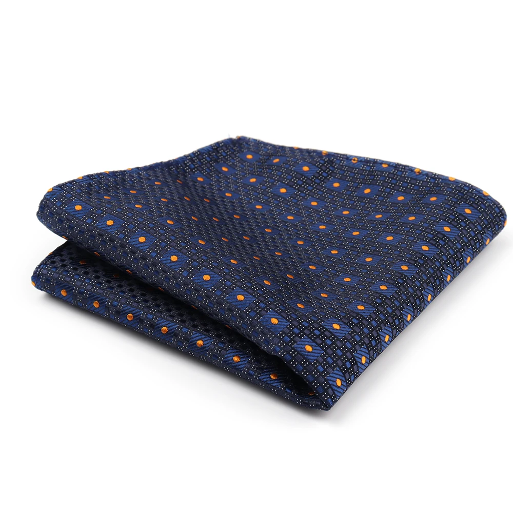 High Grade Brand Silk Kerchief Man Pocket Square Dark Blue Red Wine Handkerchief Suit Wedding Business Silk Suit Hanky Men Gifts