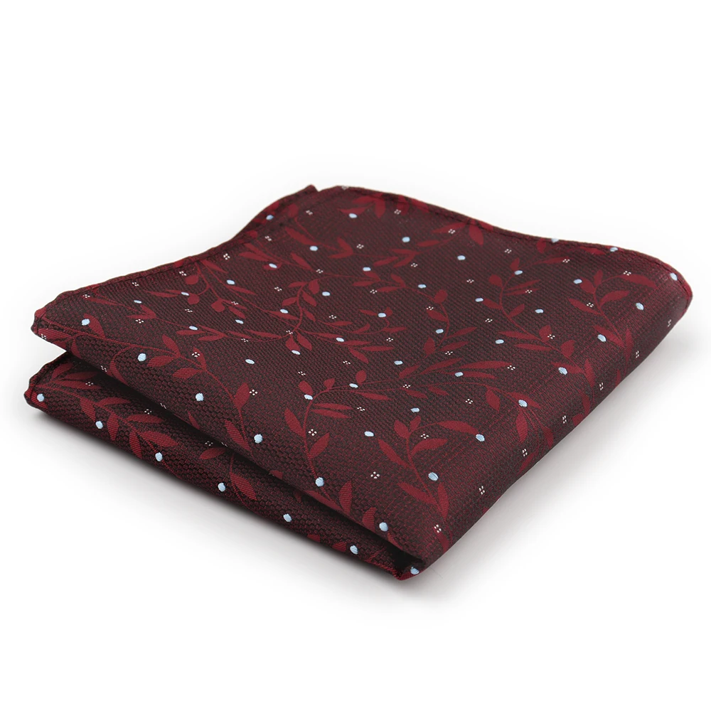 High Grade Brand Silk Kerchief Man Pocket Square Dark Blue Red Wine Handkerchief Suit Wedding Business Silk Suit Hanky Men Gifts