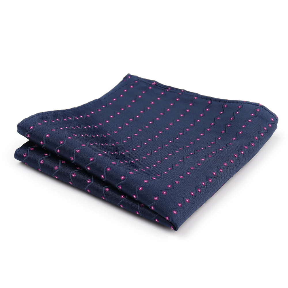 High Grade Brand Silk Kerchief Man Pocket Square Dark Blue Red Wine Handkerchief Suit Wedding Business Silk Suit Hanky Men Gifts