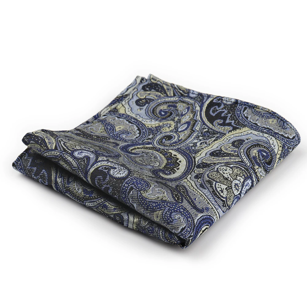 High Grade Brand Silk Kerchief Man Pocket Square Dark Blue Red Wine Handkerchief Suit Wedding Business Silk Suit Hanky Men Gifts