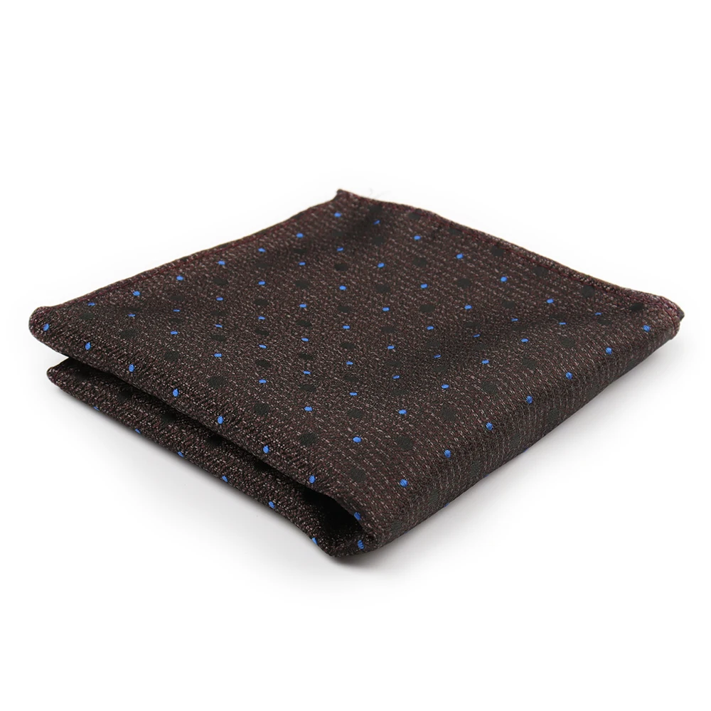 High Grade Brand Silk Kerchief Man Pocket Square Dark Blue Red Wine Handkerchief Suit Wedding Business Silk Suit Hanky Men Gifts