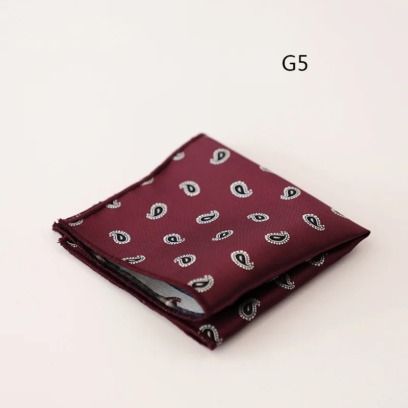 2025 New Luxury Formal Pocket Square Cartoon Horse Striped Green Handkerchief Polka Dot Polyester Hanky Wedding Party Suit Gift
