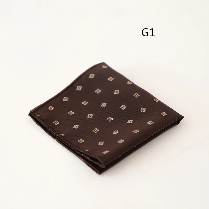 2025 New Luxury Formal Pocket Square Cartoon Horse Striped Green Handkerchief Polka Dot Polyester Hanky Wedding Party Suit Gift