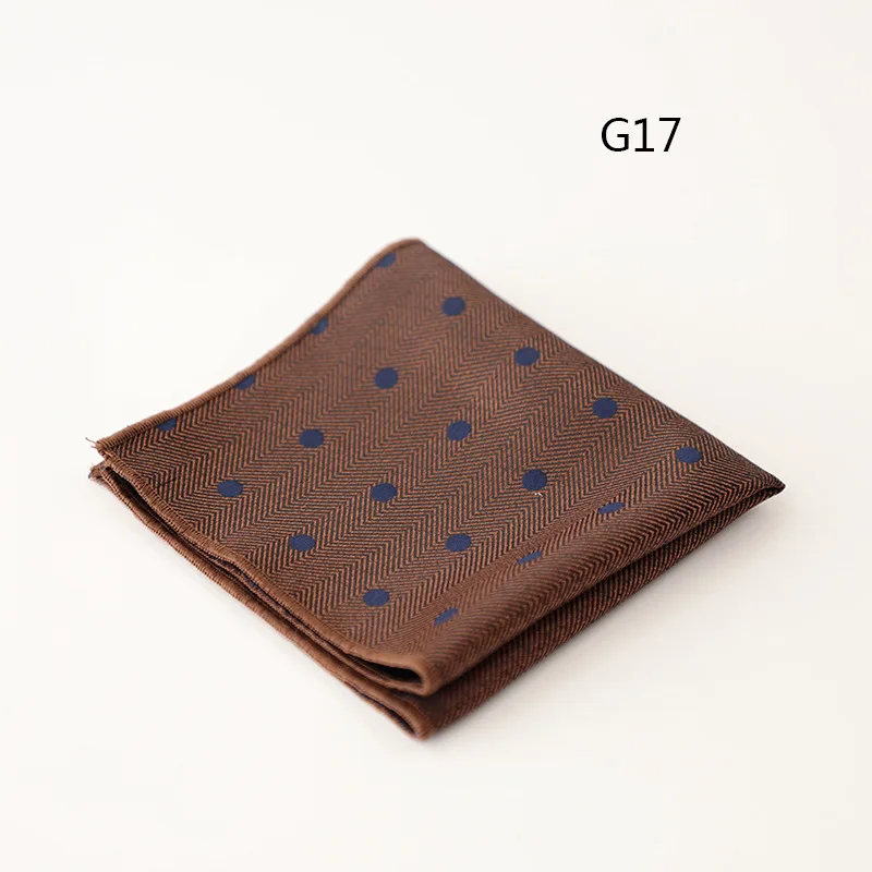 2025 New Luxury Formal Pocket Square Cartoon Horse Striped Green Handkerchief Polka Dot Polyester Hanky Wedding Party Suit Gift