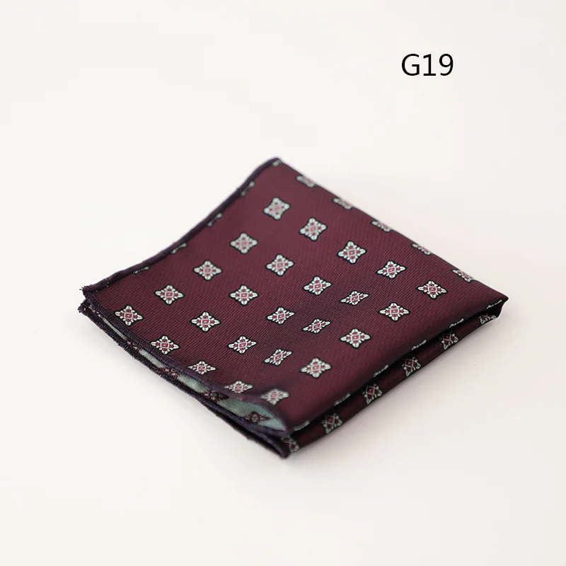 2025 New Luxury Formal Pocket Square Cartoon Horse Striped Green Handkerchief Polka Dot Polyester Hanky Wedding Party Suit Gift