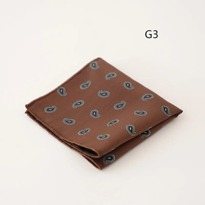 2025 New Luxury Formal Pocket Square Cartoon Horse Striped Green Handkerchief Polka Dot Polyester Hanky Wedding Party Suit Gift