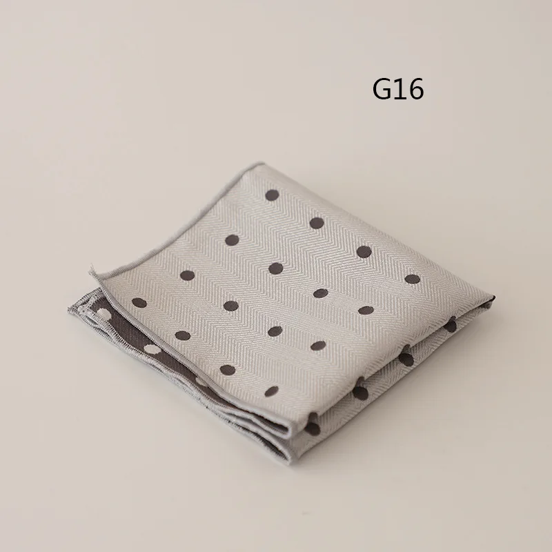 2025 New Luxury Formal Pocket Square Cartoon Horse Striped Green Handkerchief Polka Dot Polyester Hanky Wedding Party Suit Gift