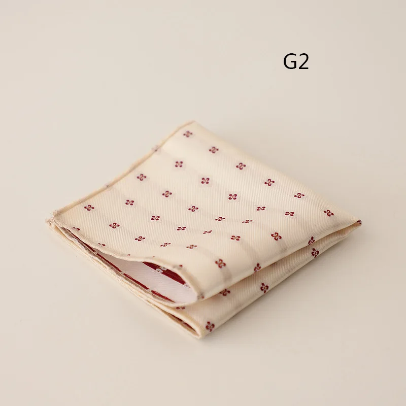 2025 New Luxury Formal Pocket Square Cartoon Horse Striped Green Handkerchief Polka Dot Polyester Hanky Wedding Party Suit Gift