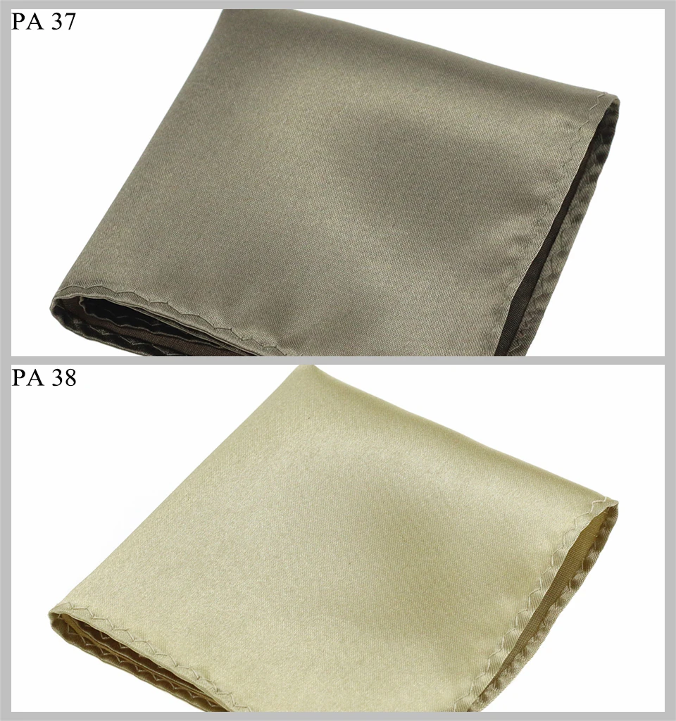 HUISHI Solid Handkerchief Vintage Fashion Party Pocket Hanky For Suit Men's Handkerchief Groomsmen Pocket Square Hanker