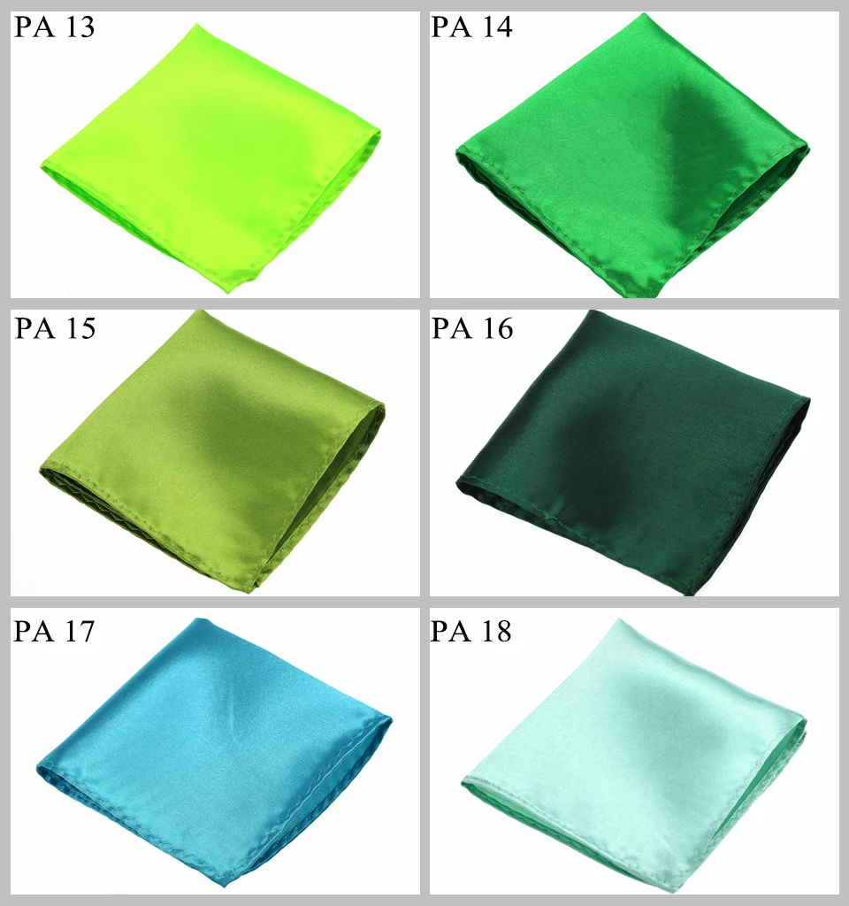 HUISHI Solid Handkerchief Vintage Fashion Party Pocket Hanky For Suit Men's Handkerchief Groomsmen Pocket Square Hanker