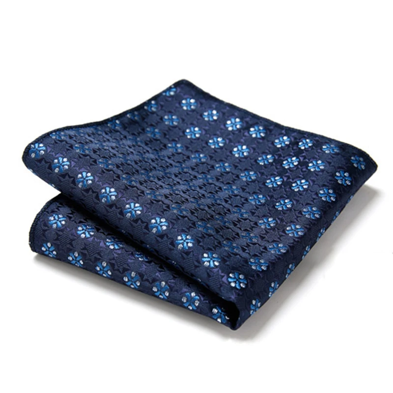Paisley Hanky Floral Pocket Square Fit Men Suits Wedding Party Fashion Business Handkerchief Navy Blue Pocket Hanky Red Square