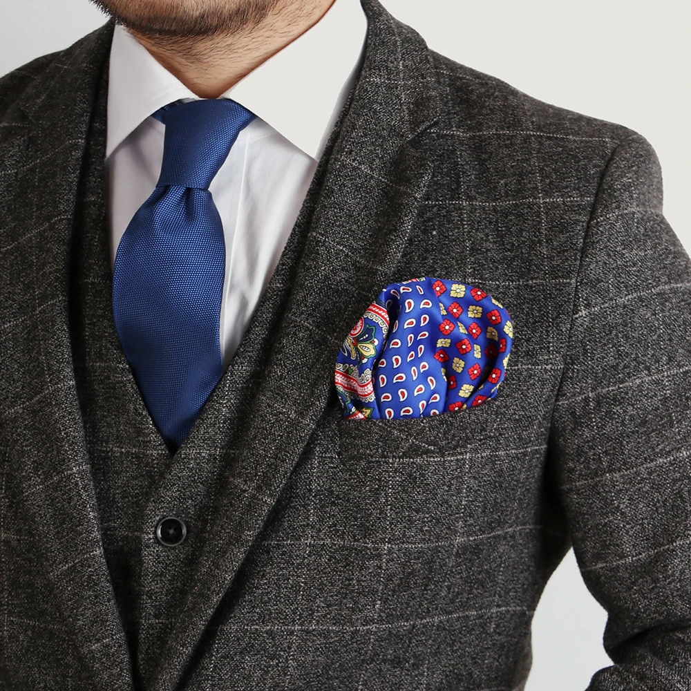 30 Color Luxury Men's Pocket Squares 12In Large Soft Hanky For Men Women Handkerchiefs Chest Towel For Wedding Party Assorted