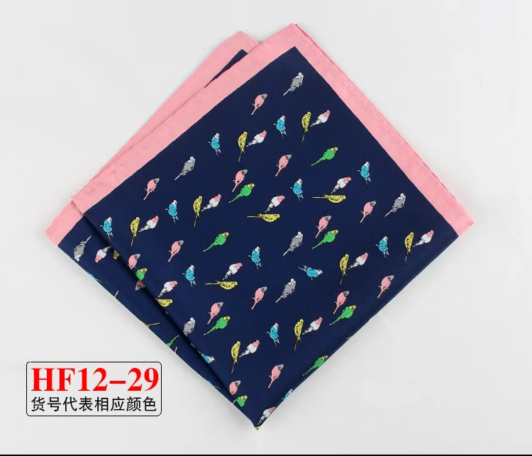 34cm Pocket Square for Men Women Floral Print Suits Hanky Mens Handkerchiefs Suit Square Handkerchief Towels Scarves
