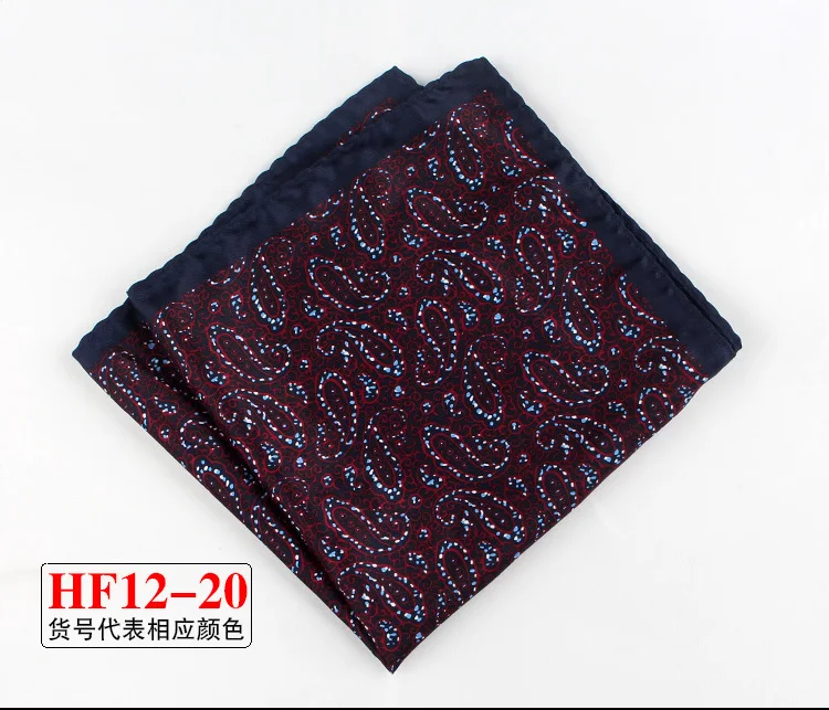34cm Pocket Square for Men Women Floral Print Suits Hanky Mens Handkerchiefs Suit Square Handkerchief Towels Scarves
