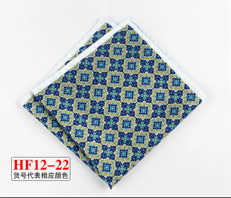 34cm Pocket Square for Men Women Floral Print Suits Hanky Mens Handkerchiefs Suit Square Handkerchief Towels Scarves