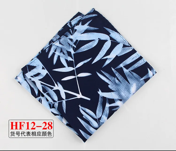 34cm Pocket Square for Men Women Floral Print Suits Hanky Mens Handkerchiefs Suit Square Handkerchief Towels Scarves