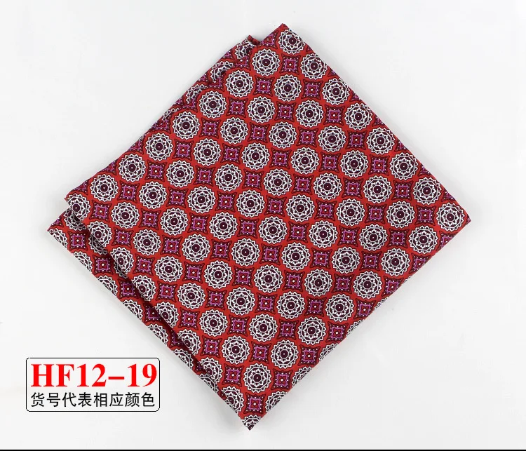 34cm Pocket Square for Men Women Floral Print Suits Hanky Mens Handkerchiefs Suit Square Handkerchief Towels Scarves