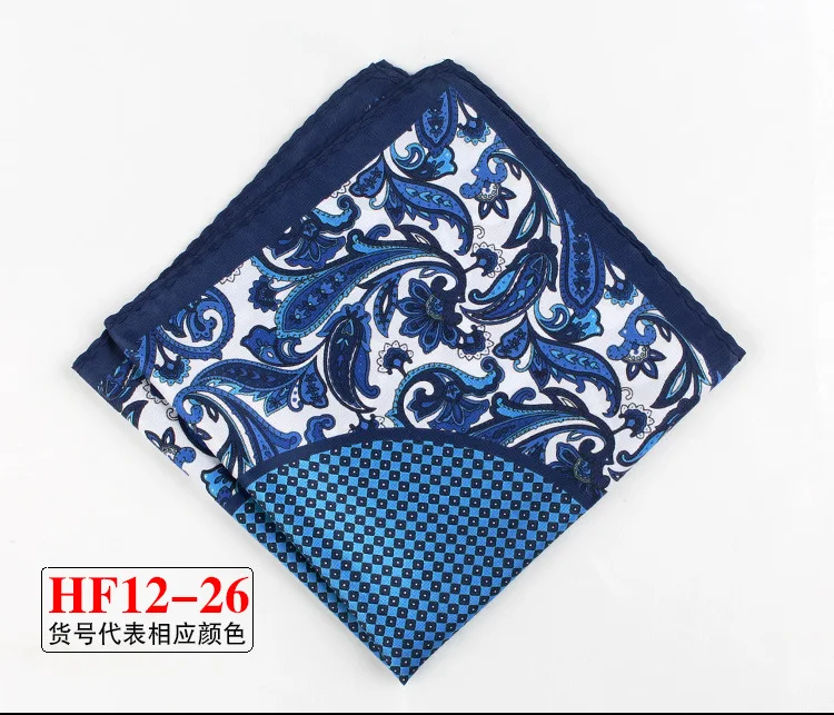 34cm Pocket Square for Men Women Floral Print Suits Hanky Mens Handkerchiefs Suit Square Handkerchief Towels Scarves