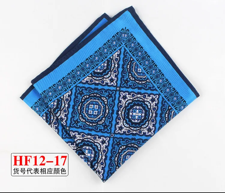 34cm Pocket Square for Men Women Floral Print Suits Hanky Mens Handkerchiefs Suit Square Handkerchief Towels Scarves