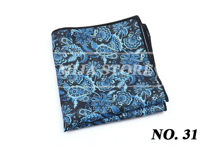 Vintage Fashion Hankerchief Scarves For Man Hankies Men's Pocket Square Handkerchiefs Printing Striped Plaid Snot Rag 26*26cm